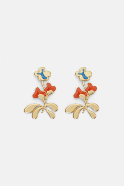 Gorman - Foxglove Gold Earrings - multi