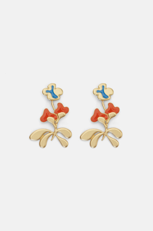 Gorman - Foxglove Gold Earrings - multi