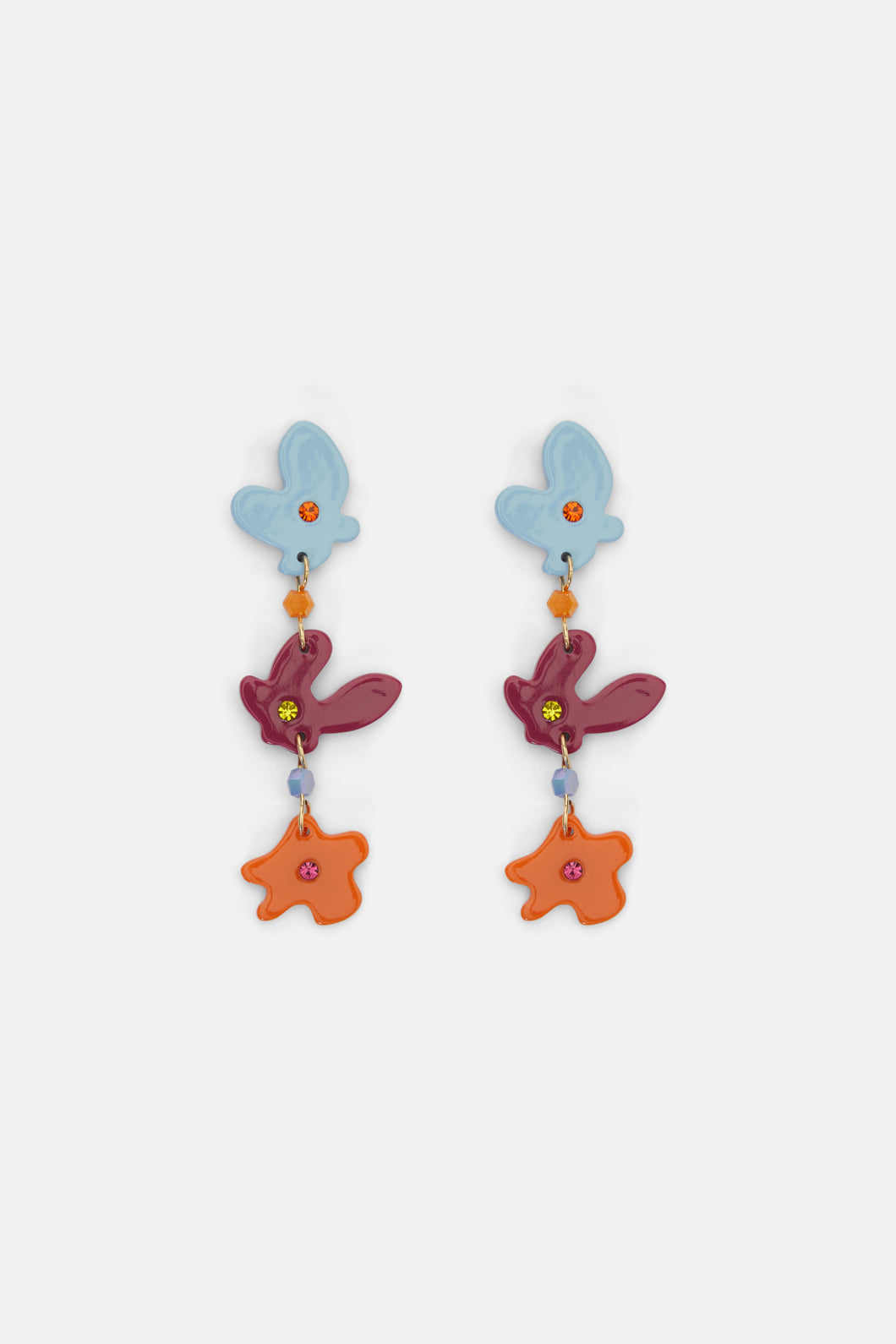 Gorman - Diamonte Flower Earrings - multi