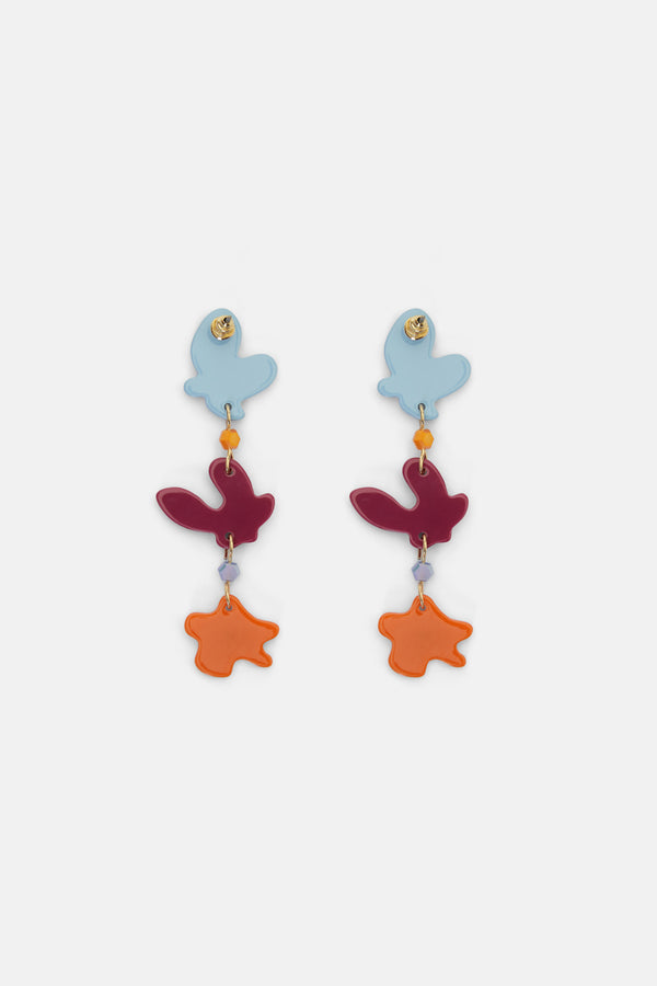 Gorman - Diamonte Flower Earrings - multi