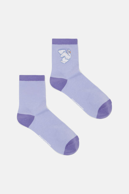 Gorman - Navy Swan Sock - navy