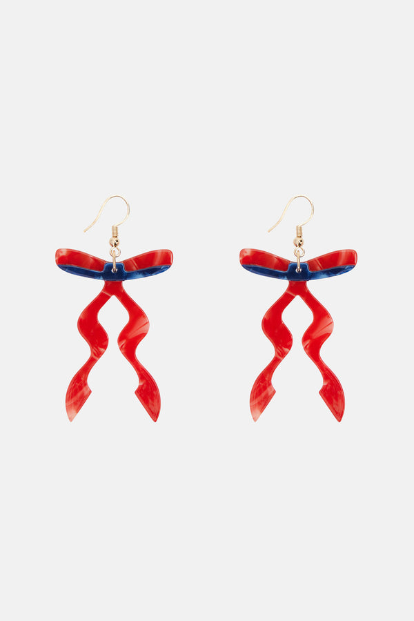 Gorman - Red Ribbon Earrings - multi