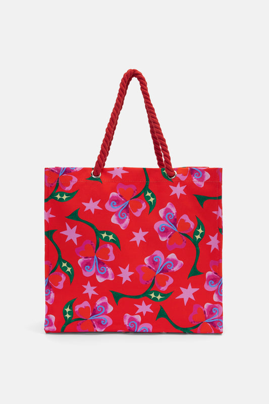 Gorman - Peruvian Lily Canvas Tote - print