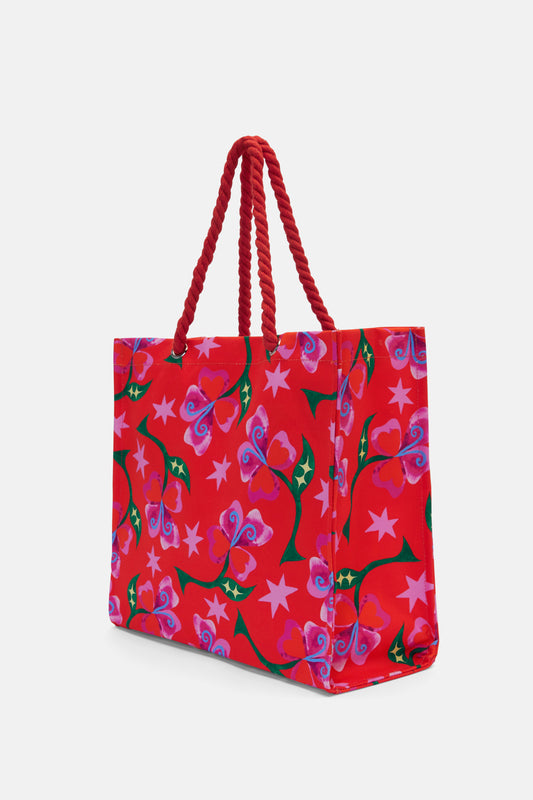 Gorman - Peruvian Lily Canvas Tote - print