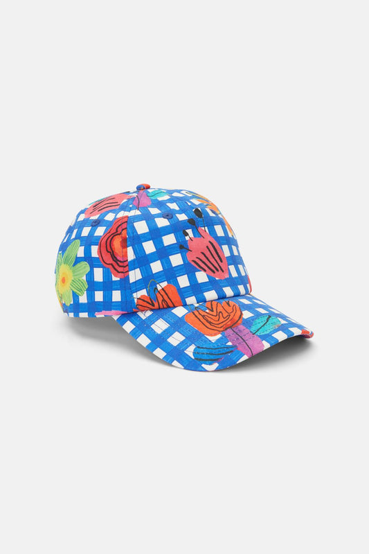 Gorman - Gingham Petal Parade Cap - print