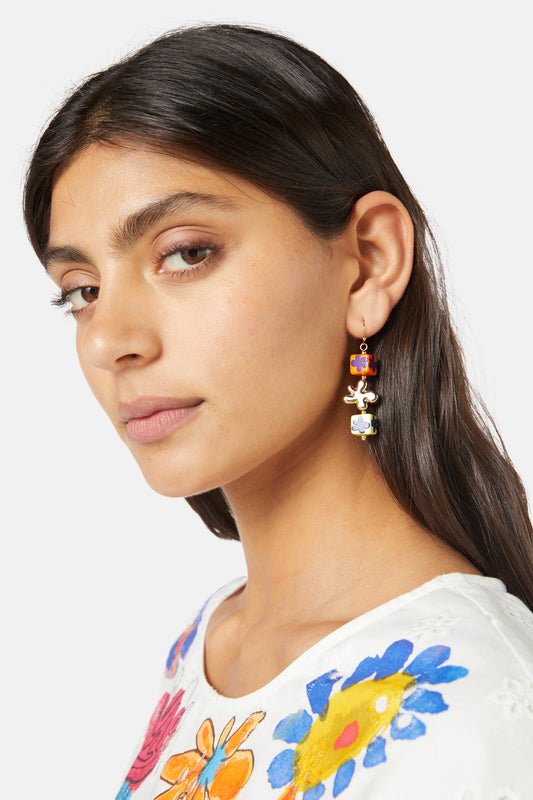 Gorman - Flower Charm Earring - multi