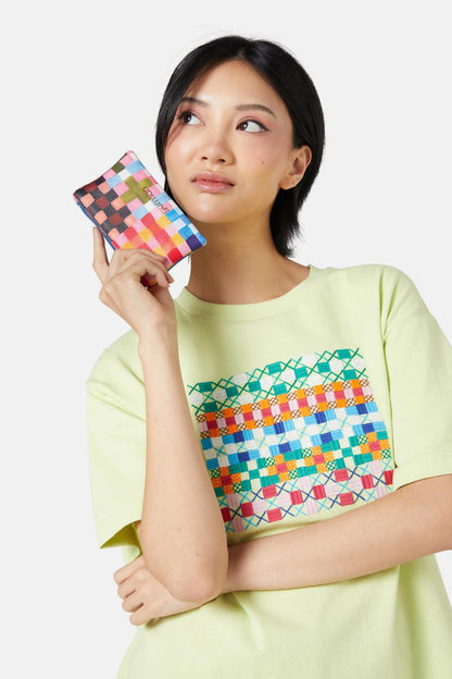 Gorman - Gingham Garden Wallet - print