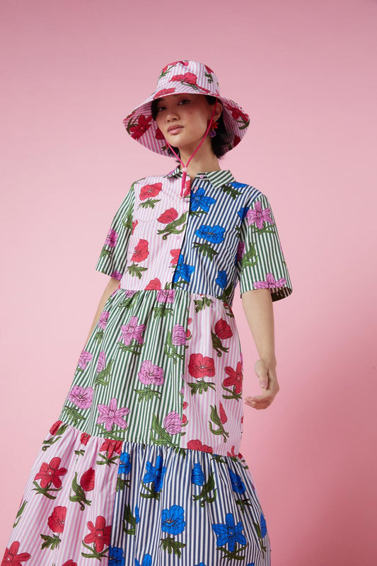 Gorman - Woodblock Floral Sun Hat - print
