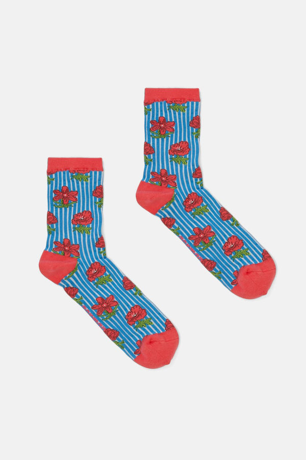 Gorman - Floral Woodblock Sock - multi