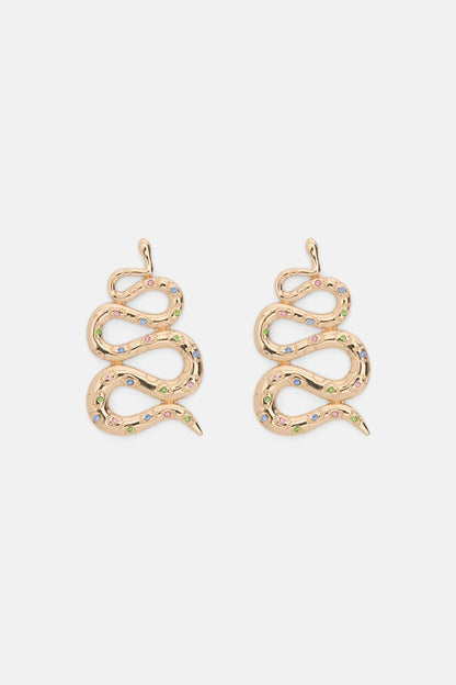 Gorman - Snake Stamp Earring - gold