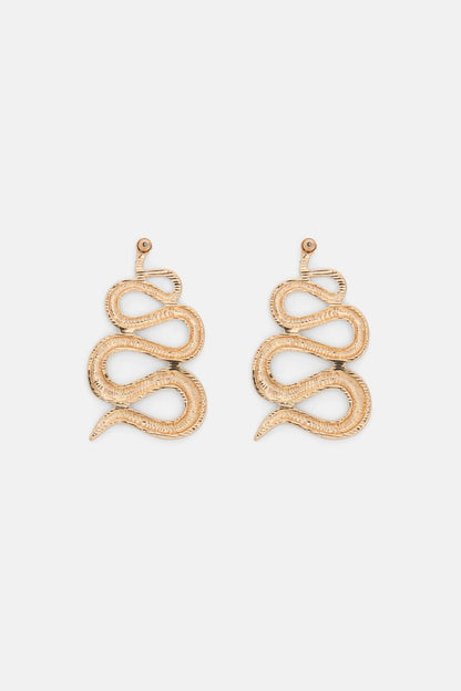 Gorman - Snake Stamp Earring - gold