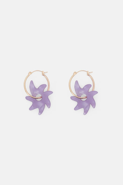 Gorman - Purple Jade Earring - purple