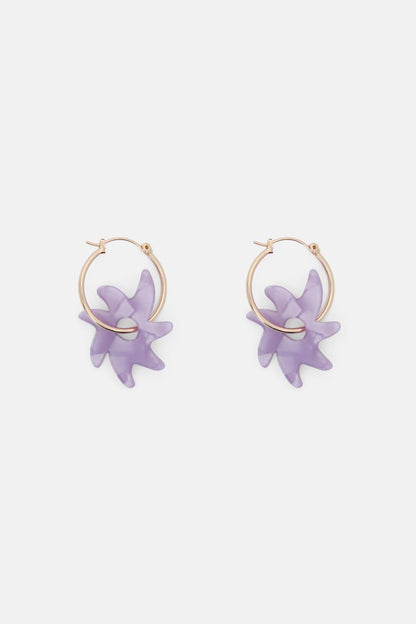 Gorman - Purple Jade Earring - purple