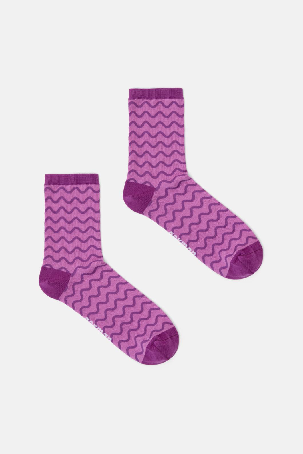 Gorman - Purple Wave Sock - purple