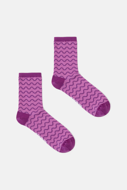 Gorman - Purple Wave Sock - purple