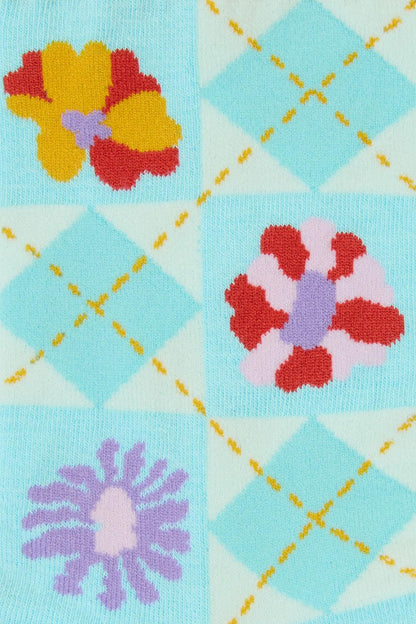 Gorman - Big Bouquet Check Sock - multi