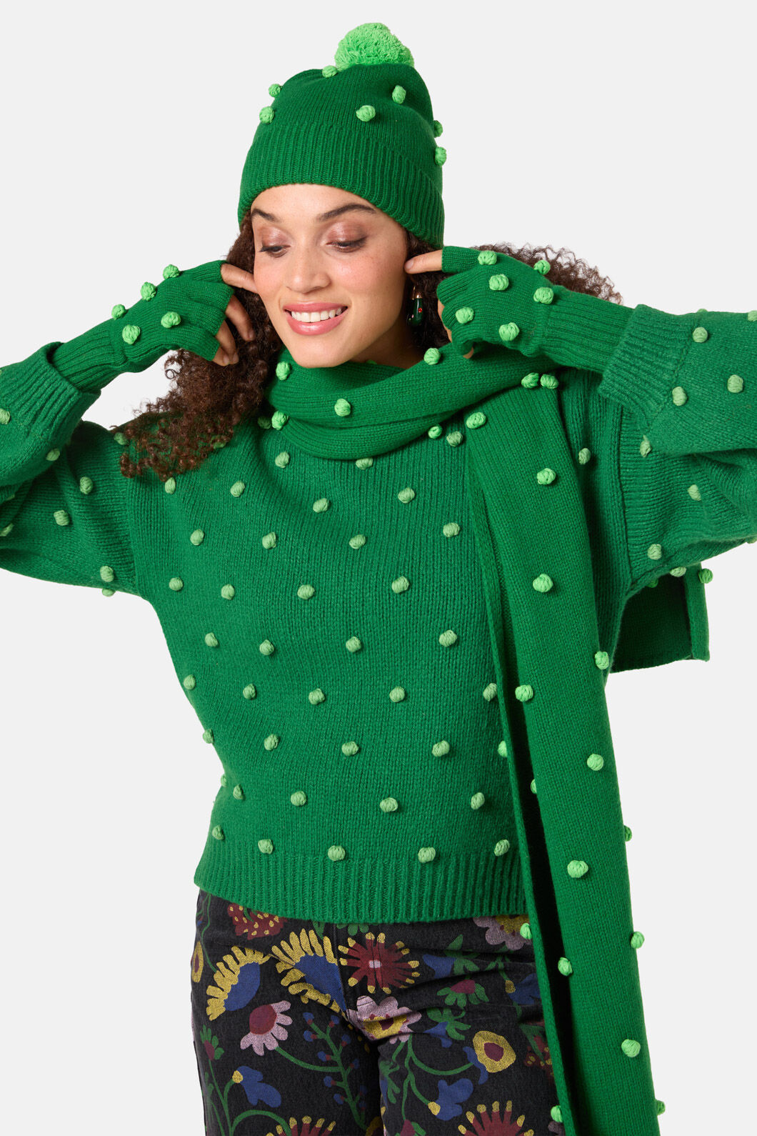 Gorman - Pom Pom Beanie - green