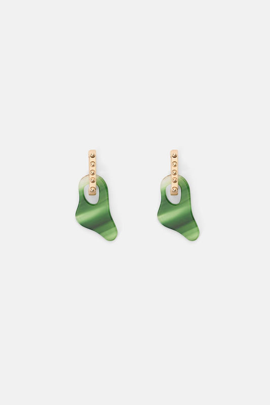 Gorman - Abstract Hoop Earring - multi