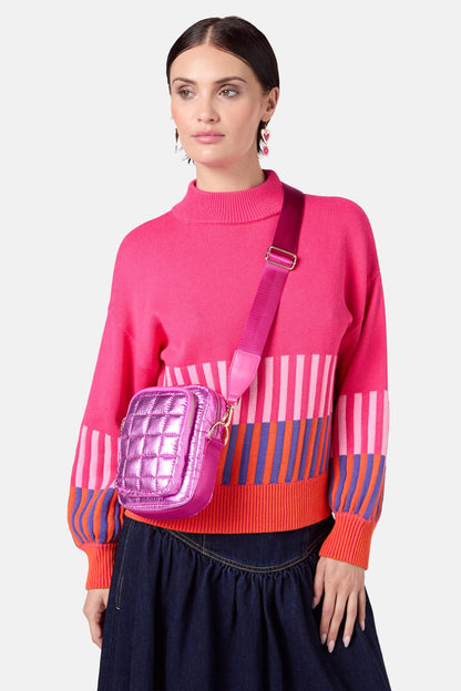 Gorman - Metallic Pink Crossbody Bag - pink