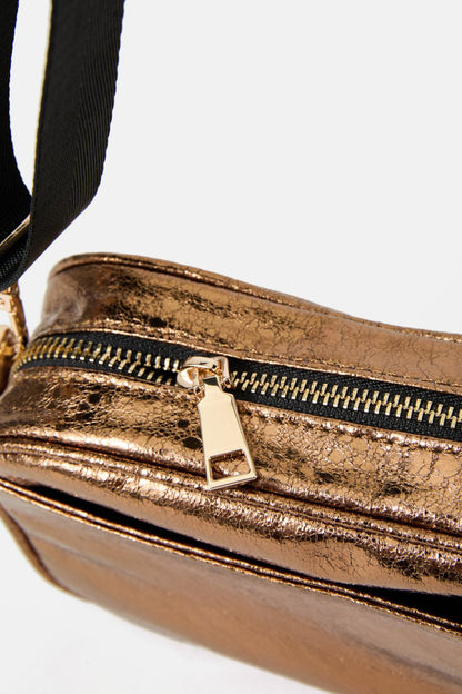 Gorman - Metallic Gold Crossbody Bag - gold