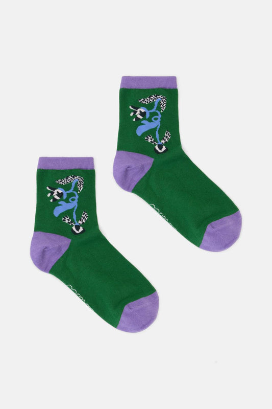 Gorman - The Vines Green Mesh Sock - multi