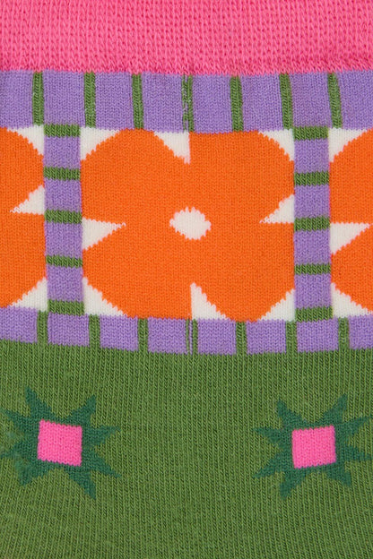 Gorman - Heirloom Green Mesh Sock - multi