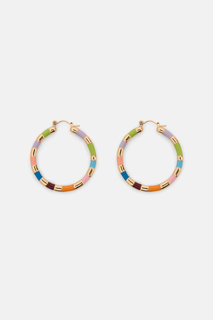 Gorman - Gold Pastel Hoop - multi
