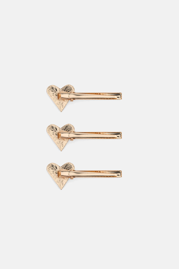 Gorman - Gem Heart Hair Pin S/3 - multi