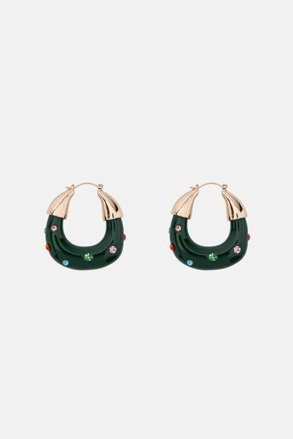 Gorman - Green Hoop Earring - multi