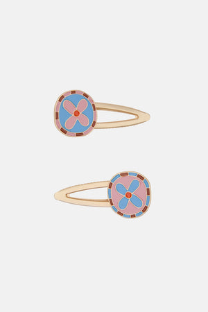 Gorman - Blue Flower Hair Clip S2 - multi