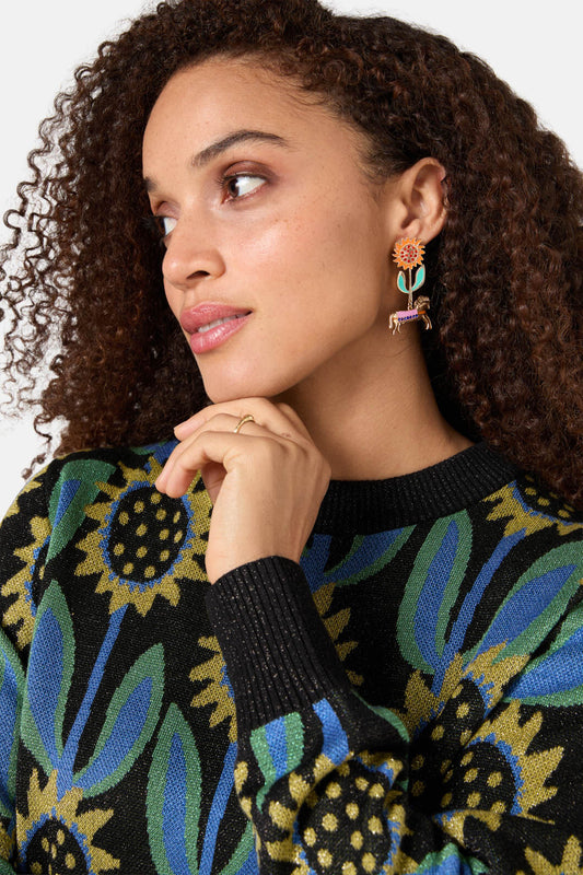 Gorman - The Horses Earrings - gold