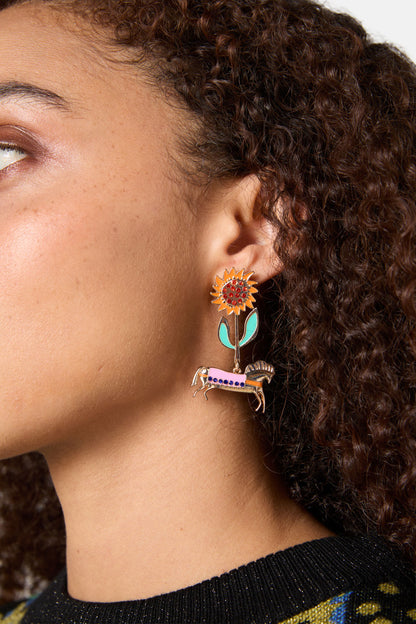 Gorman - The Horses Earrings - gold