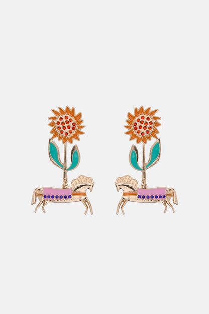 Gorman - The Horses Earrings - gold