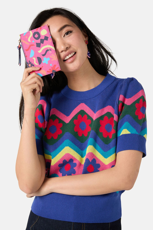Gorman - Collage Garden Purse - print