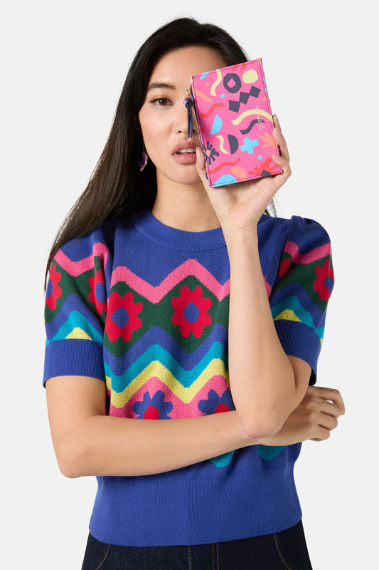 Gorman - Collage Garden Purse - print