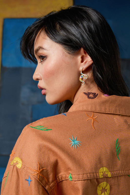 Gorman - Desert Garden Snake Earring - multi