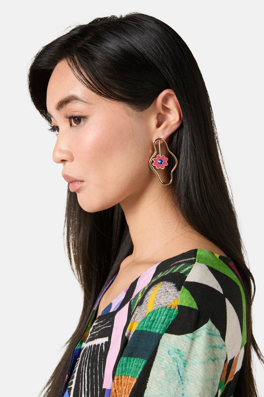 Gorman - Windowsill Flower Drop Earring - multi