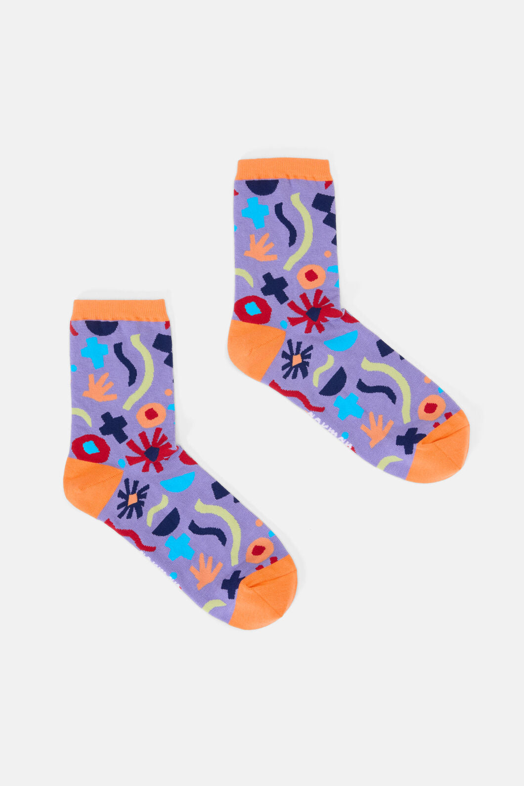 Gorman - Collage Garden Violet Sock - multi