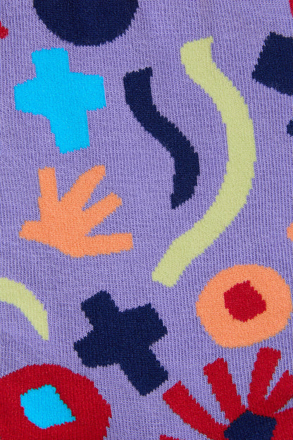 Gorman - Collage Garden Violet Sock - multi