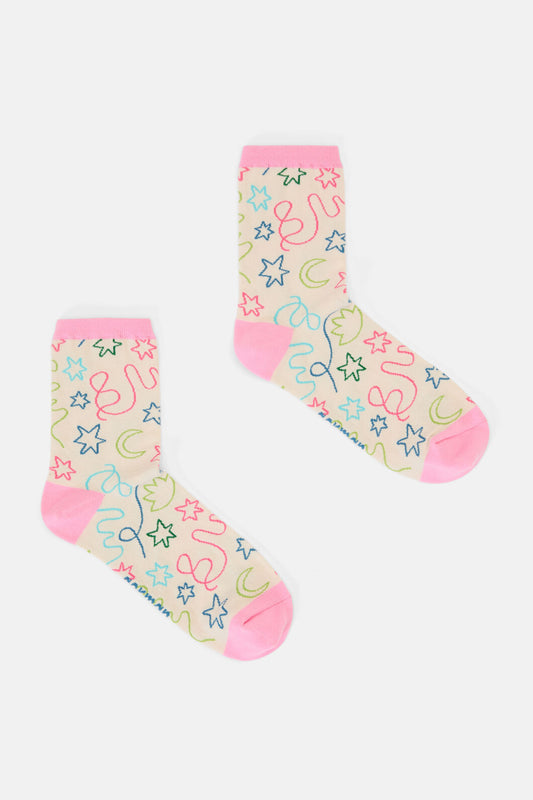 Gorman - Desert Squiggle Sock - multi
