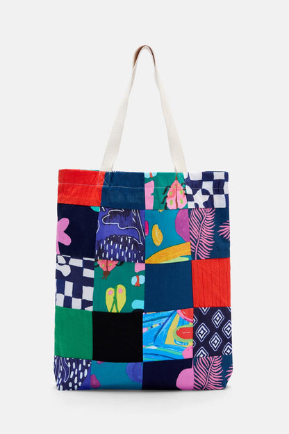 Gorman - Patchwork Upcycled Tote - multi