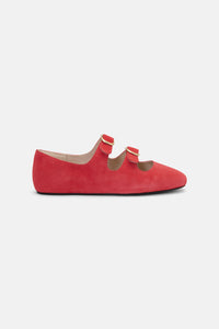 Gorman - Double Buckle Flat - red