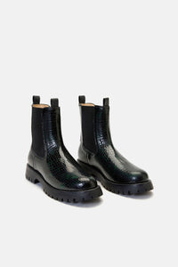 Gorman - Leo Rising Boot-Black/Green - black-green