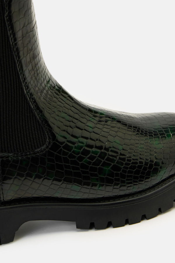 Gorman - Leo Rising Boot-Black/Green - black-green