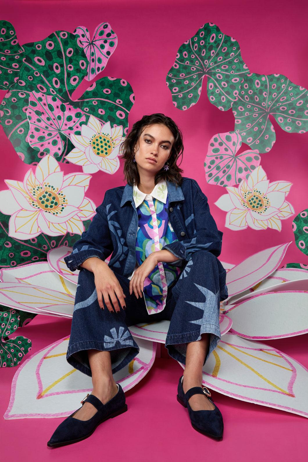 Gorman - Star Moon Flat - navy