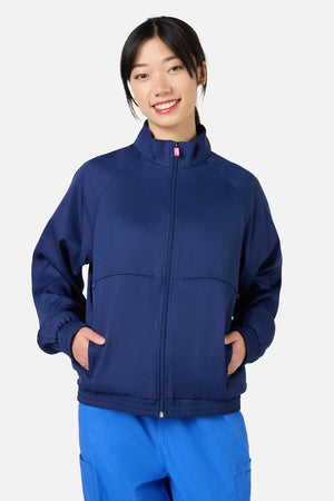 Gorman - Scrub Womens Navy Zip Up Jacket - navy
