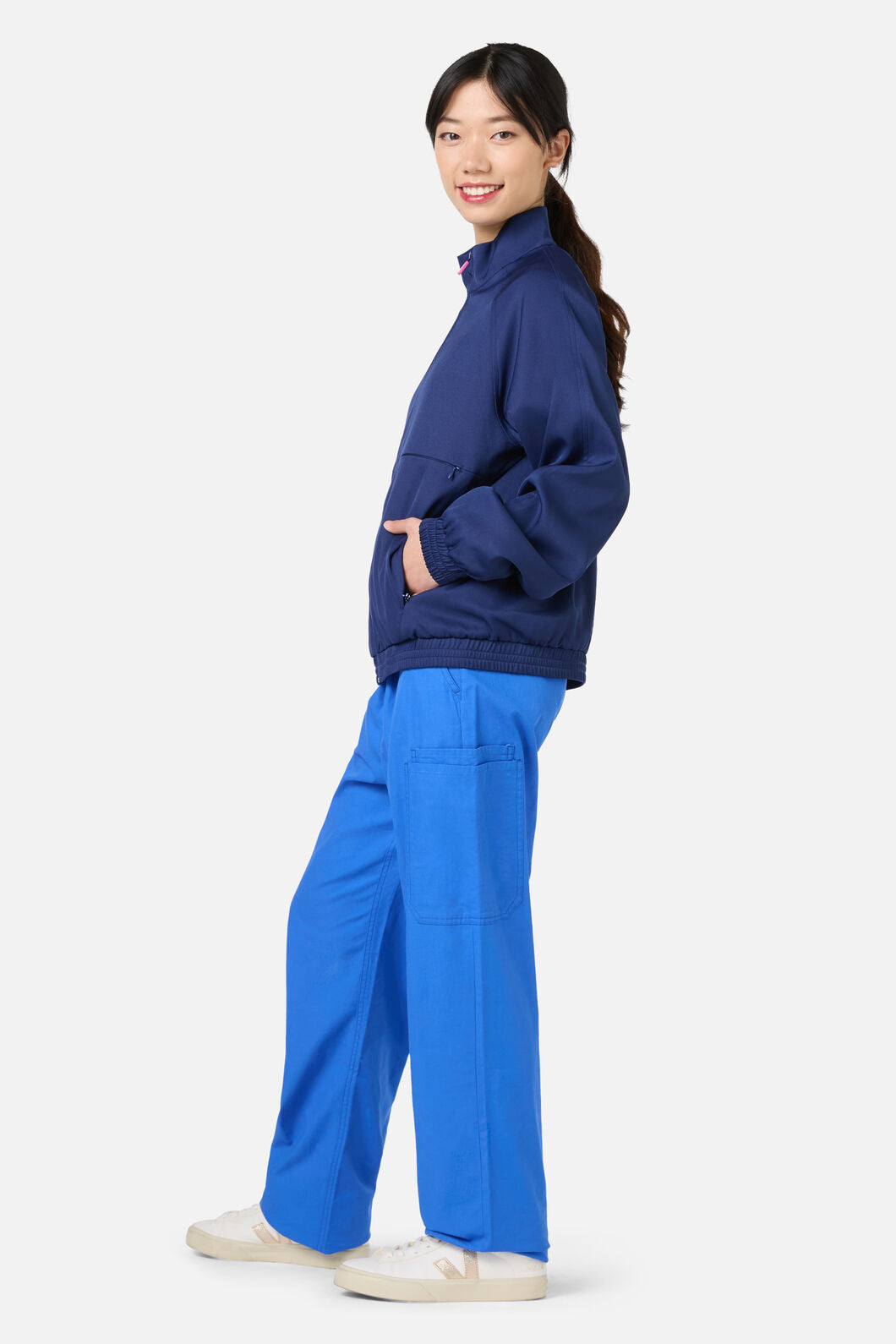 Gorman - Scrub Womens Navy Zip Up Jacket - navy