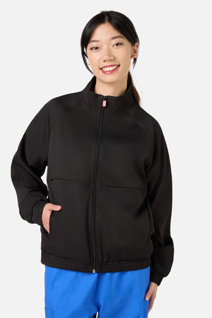 Gorman - Scrub Womens Black Zip Up Jacket - black