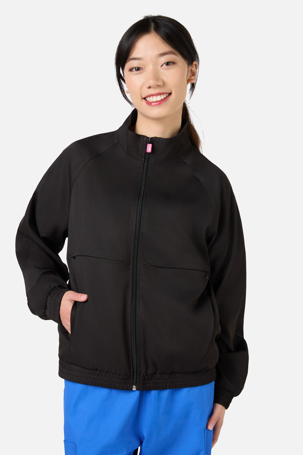 Gorman - Scrub Womens Black Zip Up Jacket - black