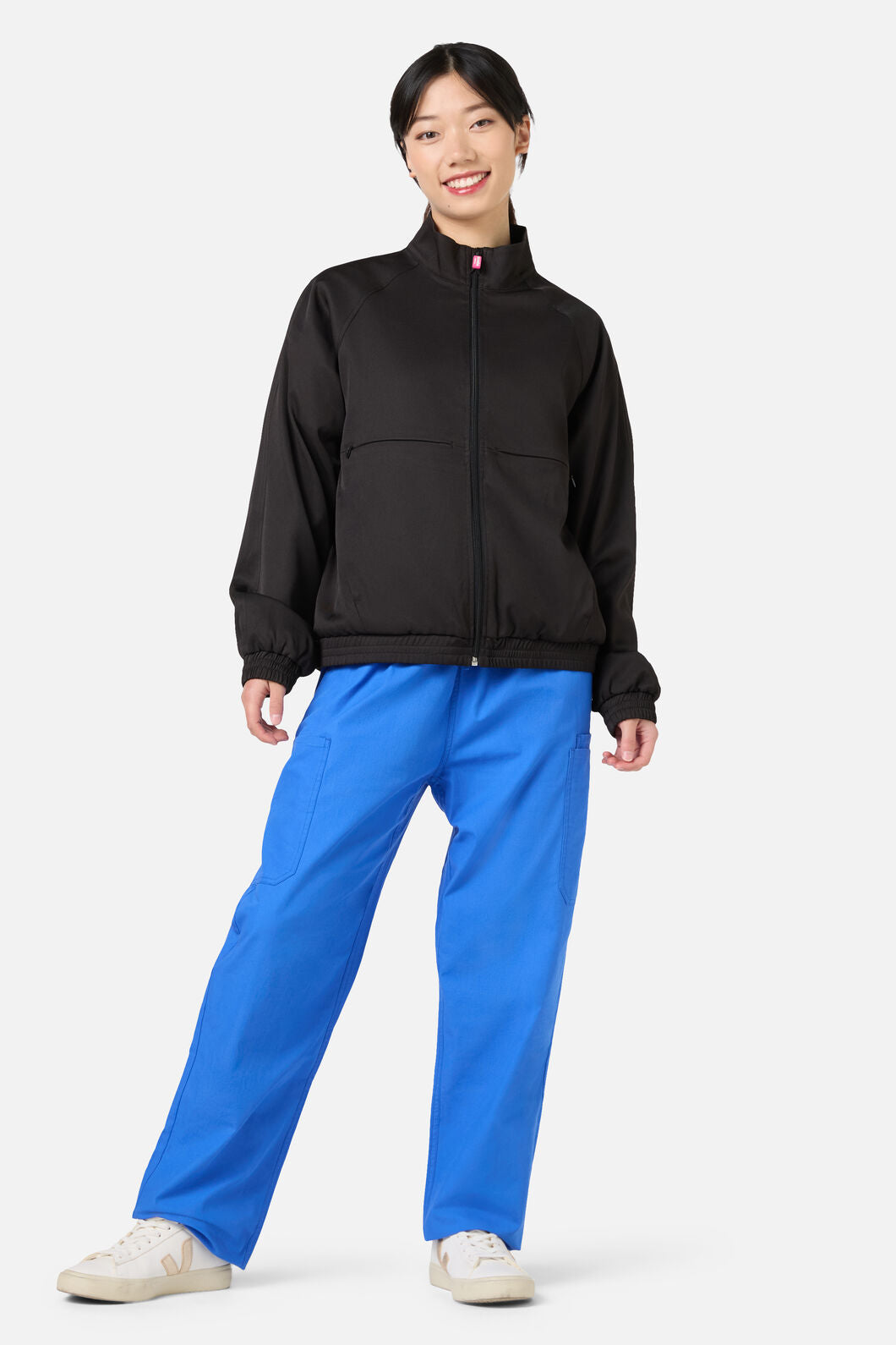 Gorman - Scrub Womens Black Zip Up Jacket - black